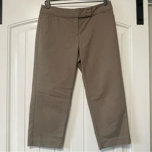 Ann Taylor Factory Women Brown Dress Capri Pants Signature Fit Size 4